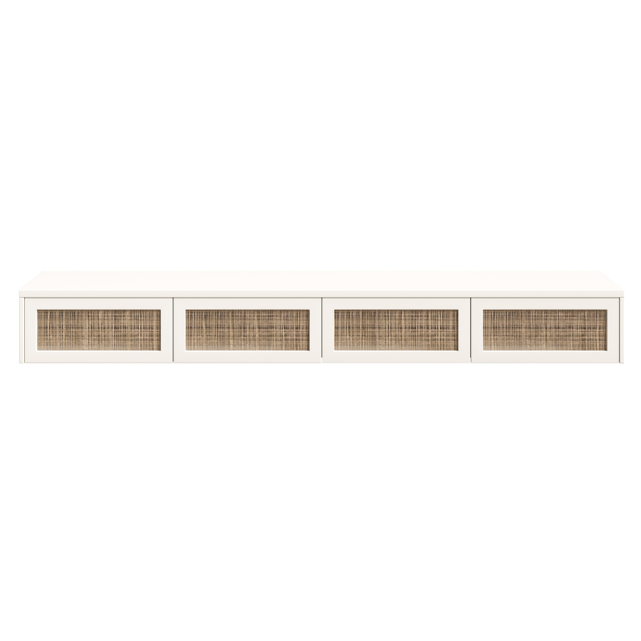 Arya White Floating TV Unit – 200cm