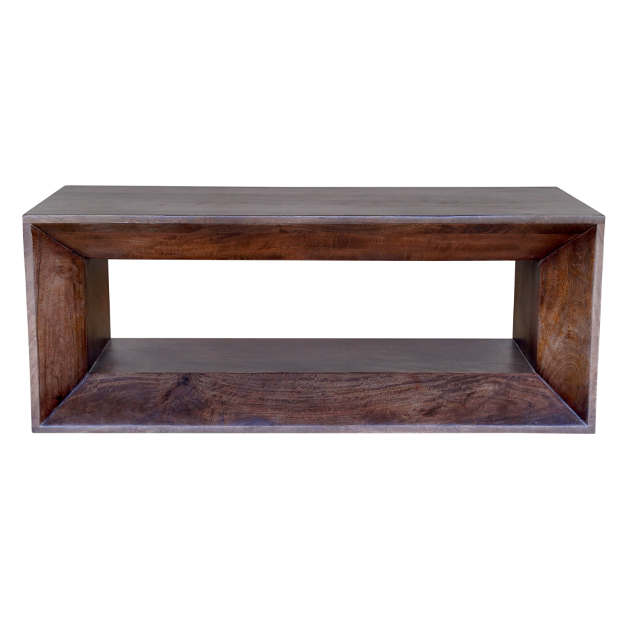 Khushi Walnut Wooden Block Coffee Table