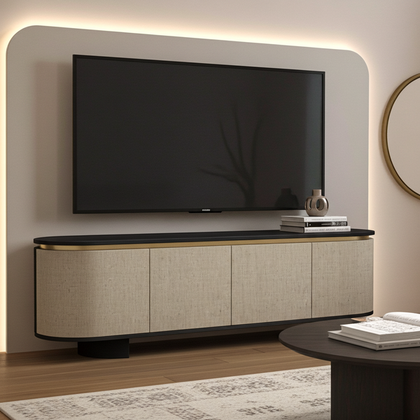 Koray Natural Entertainment TV Unit with Storage