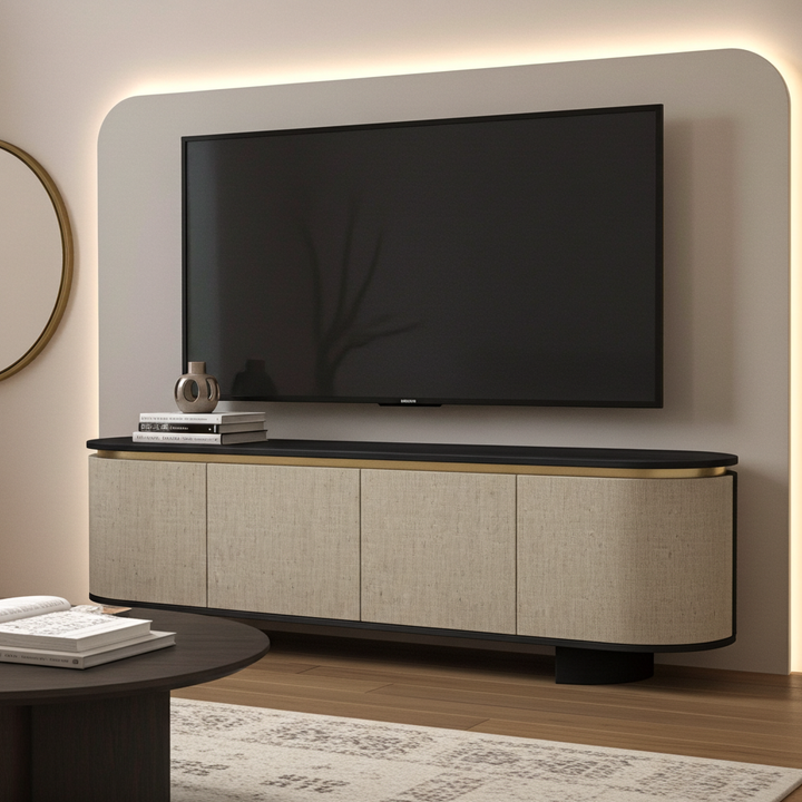 Koray Natural Entertainment TV Unit with Storage