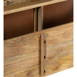 Byron natural wood console with décor items – 120cm – purchase in Australia