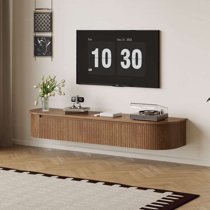 Reet Walnut Floating TV Unit – 160cm