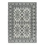 Modern wool rug – Neel design – 160x230 cm – geometric blue pattern – buy online in Australia
