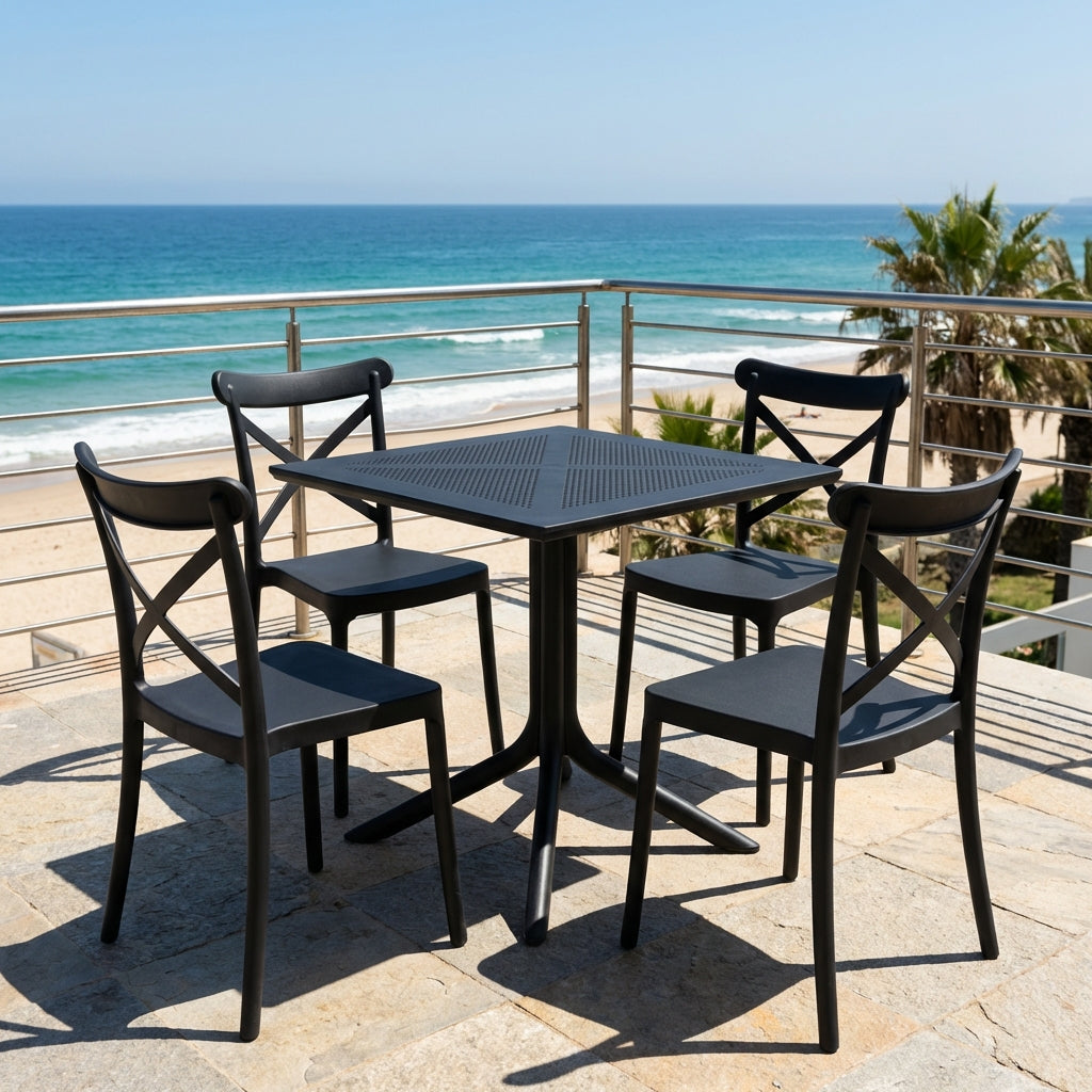 Santacruz Black Outdoor Table