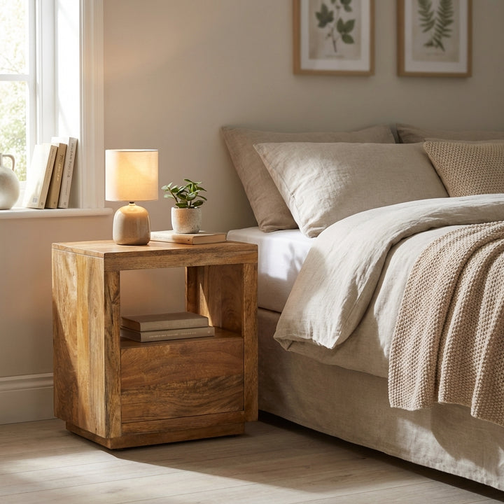Nyra Bedside Table with 1 Drawer