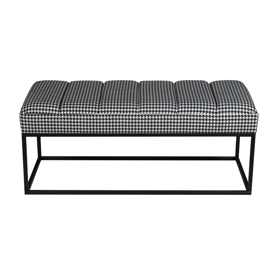 Side angle of Benog solid wood bench 120x35cm – Shop online in Australia