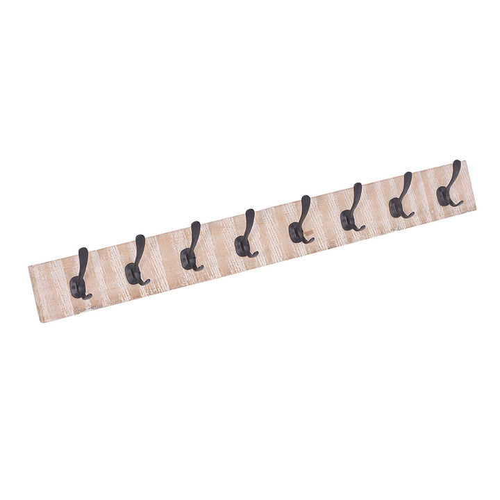 Hercules 90cm Wood And Metal Wall Hook - Fab Habitat , Wall Hooks, 