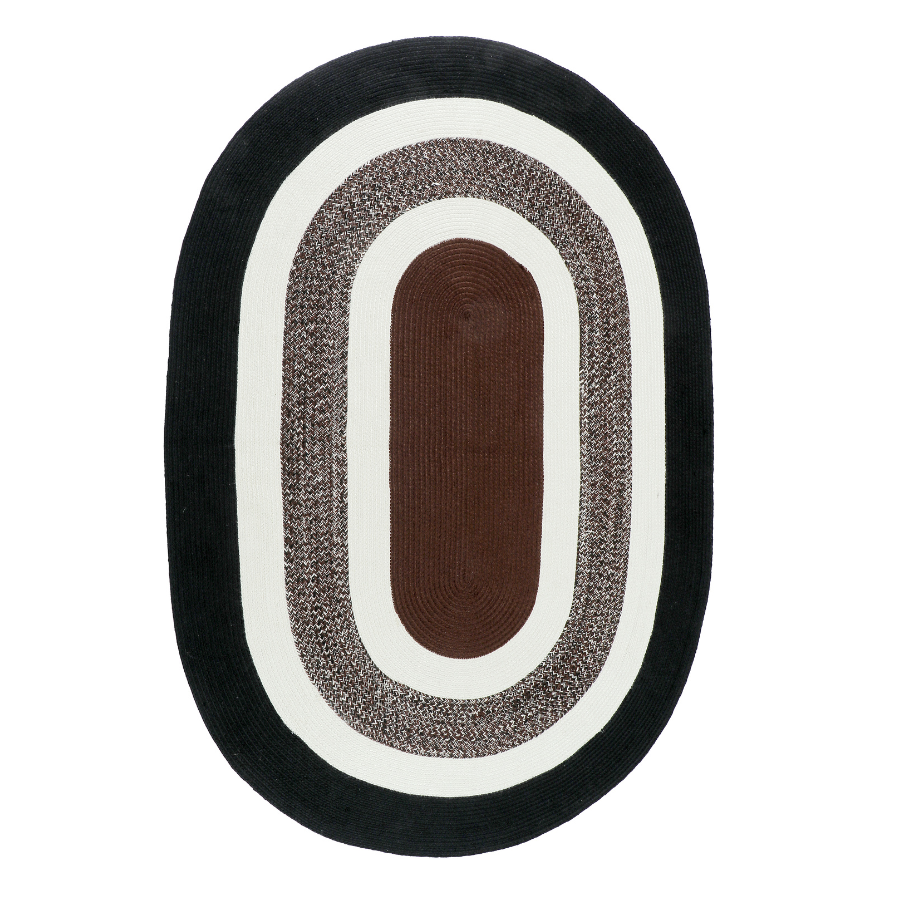 Oval jute rug close-up – handwoven texture – Churchill collection – 150x240 cm – buy online in Australia