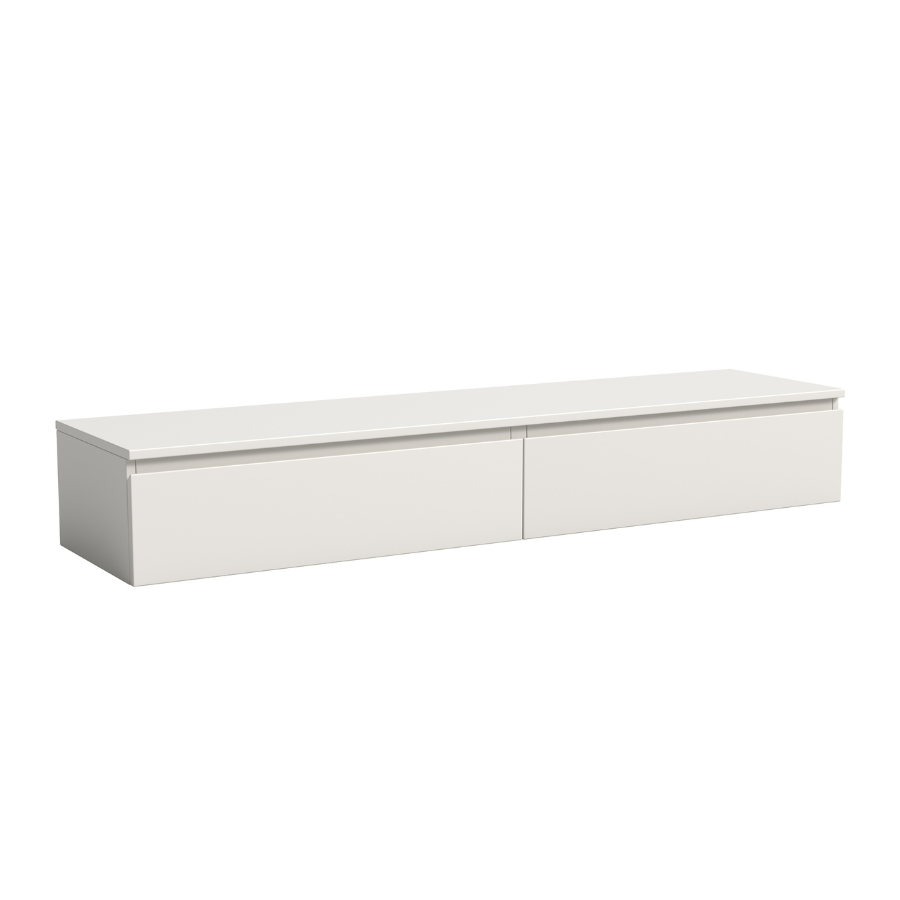 Madison Floating White TV Unit with Storage - 160cm - Fab Habitat , TV Units,