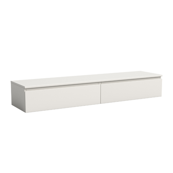 Madison Floating White TV Unit with Storage - 160cm - Fab Habitat , TV Units,
