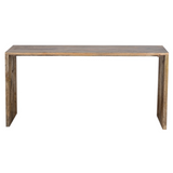 Side angle of Brera 110x30cm metal frame console table – Shop in Australia