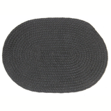 Hazel Black Oval PET Placemats