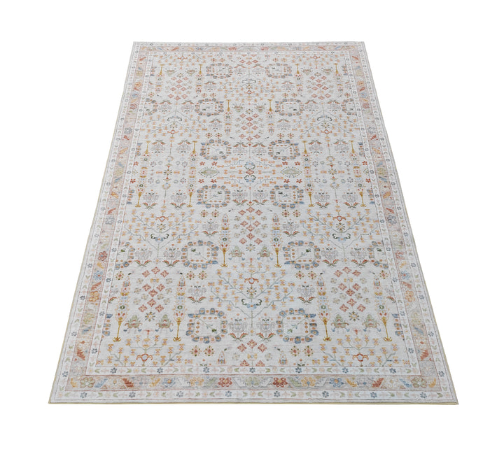 Hamilton Multicoloured Distressed Machine Washable Rug