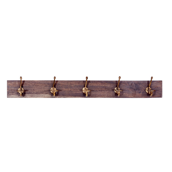 Columba 90 cm Wood And Metal Wall Hook - Fab Habitat , Wall Hooks, 