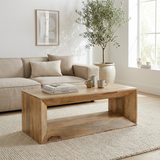 Khushi Natural Wooden Block Coffee Table