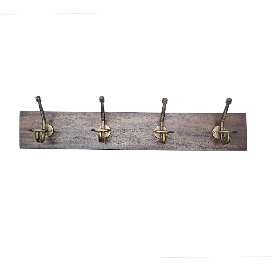 Columba 60 cm Wood And Metal Wall Hook - Fab Habitat , Wall Hooks,