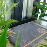 Ghar Grey Coir Doormat - Fab Habitat , Doormats, 