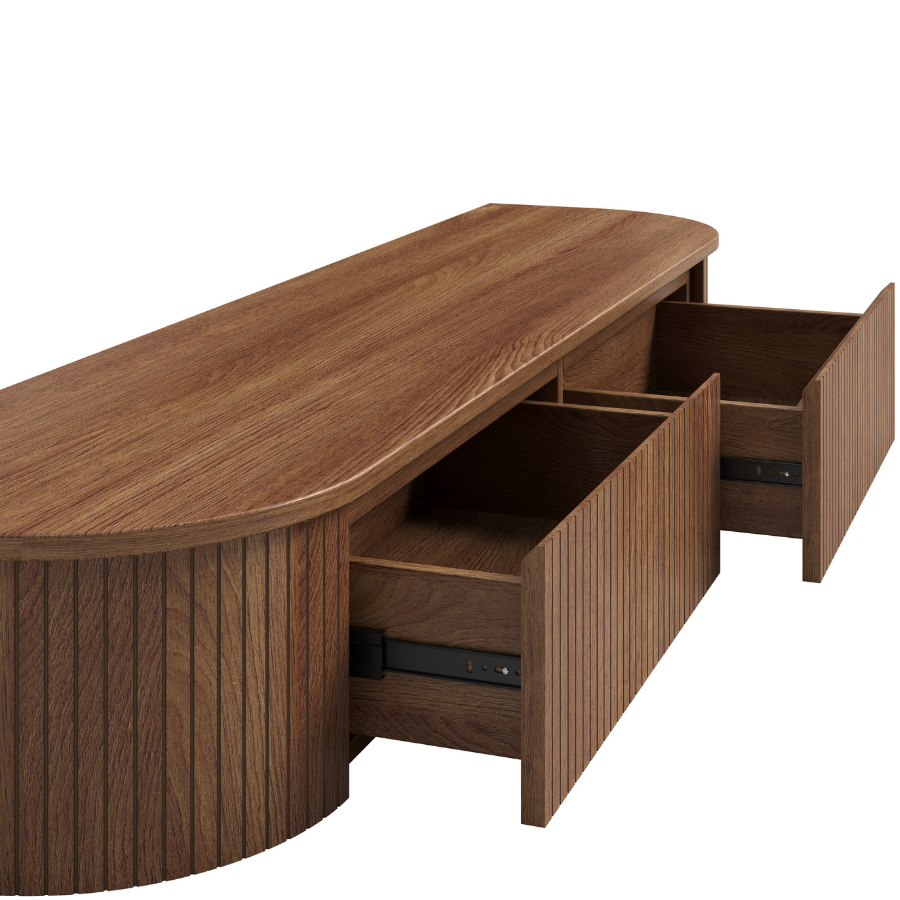 Reet Walnut Floating TV Unit – 160cm