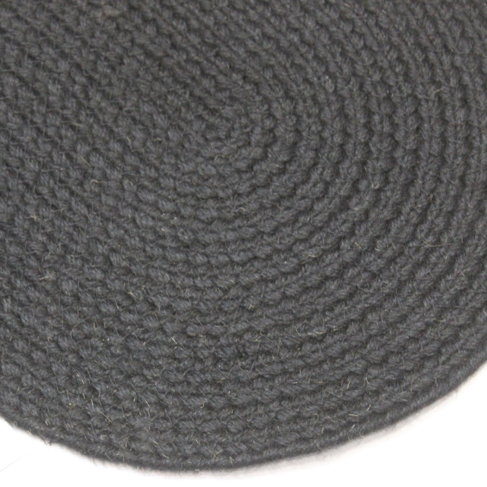 Hazel Black Oval PET Placemats
