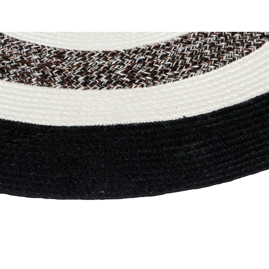 Round rug edge detail – 200 cm jute Churchill design – eco-conscious texture – buy online in Australia
