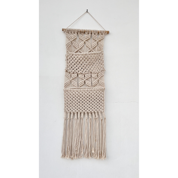 Fab Habitat Brong macrame wall hanging – Storage pockets, boho style, Australia