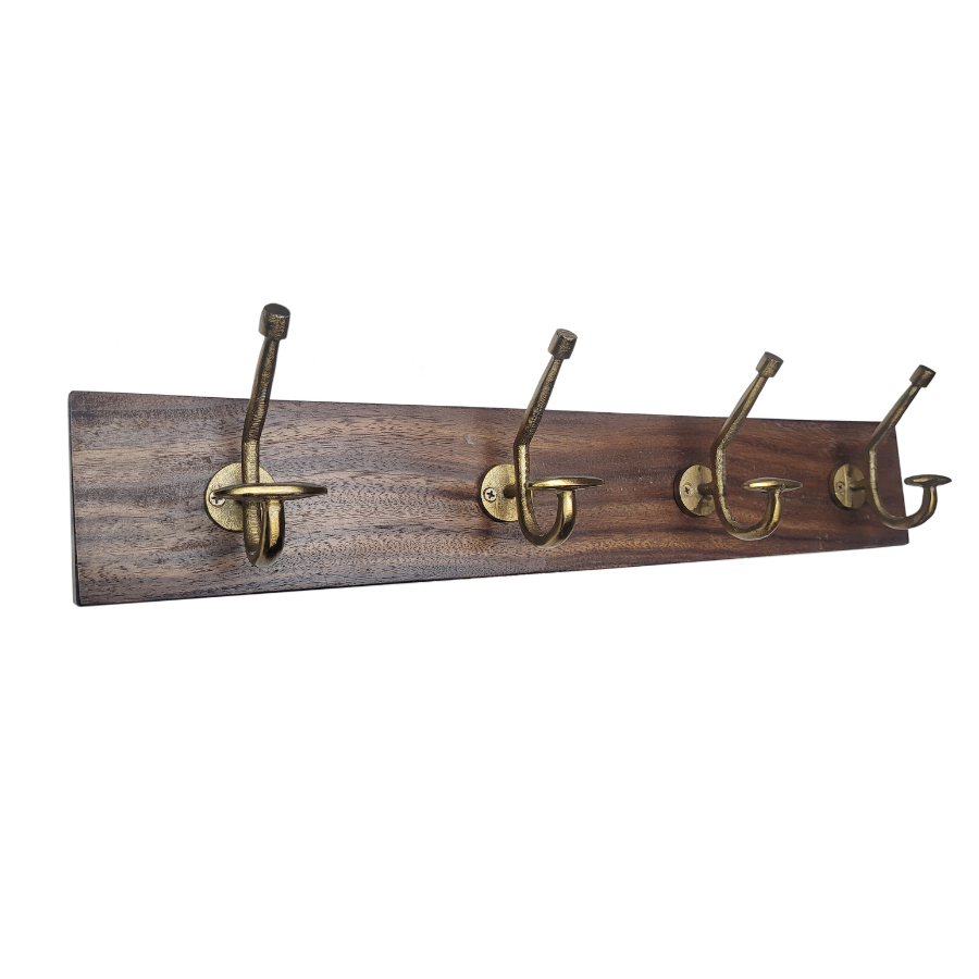 Columba 60 cm Wood And Metal Wall Hook - Fab Habitat , Wall Hooks,