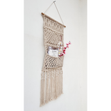 Boho style wall hanging with pockets – Muland book holder, online Australia