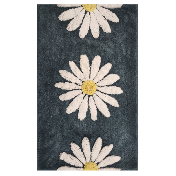 50x80cm Woodcliff Teal 100% Bathroom Mats