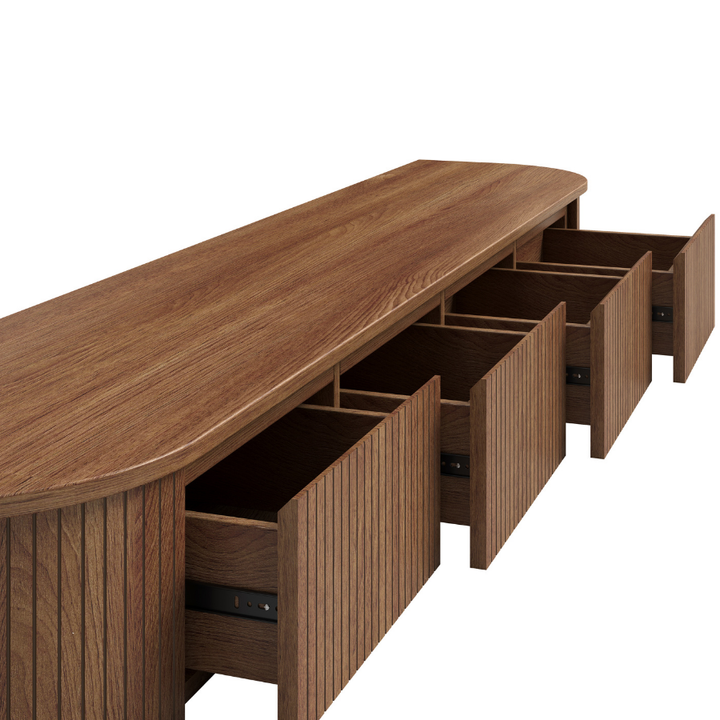 Reet Walnut Floating TV Unit – 200cm