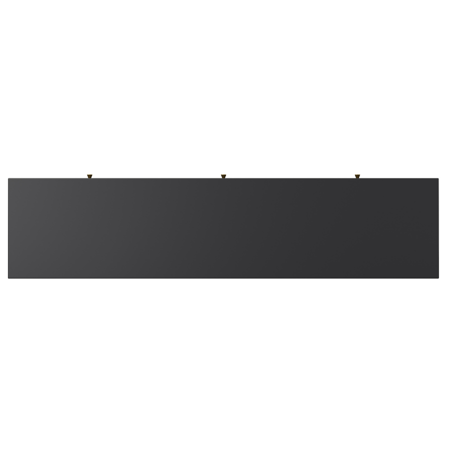 Reet Black Console Table with 3 Drawers - 150cm