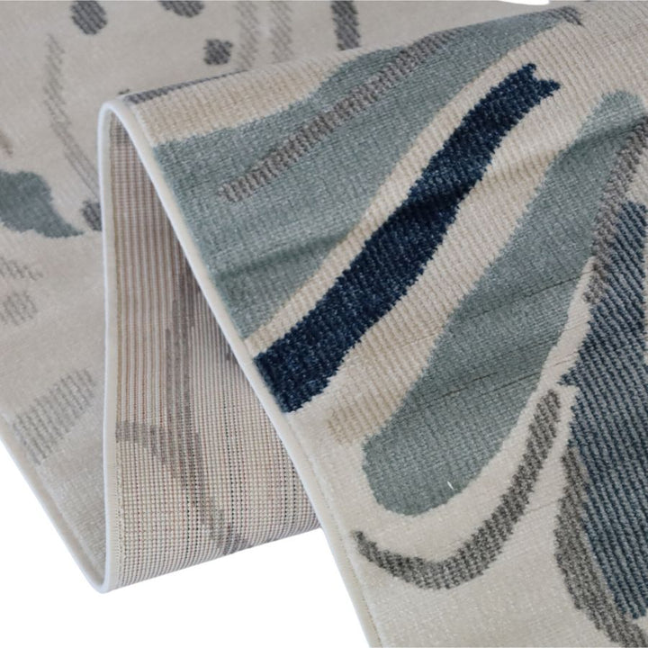 Tawang Navy and Cream Indoor Outdoor Large Rug