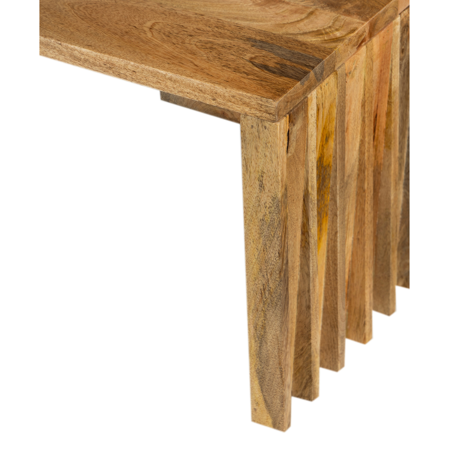 Brera Natural Wooden Slatted Coffee Table
