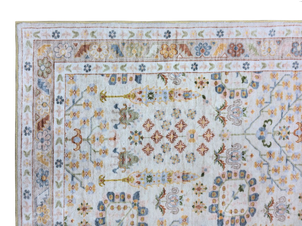 Hamilton Multicoloured Distressed Machine Washable Large Rug