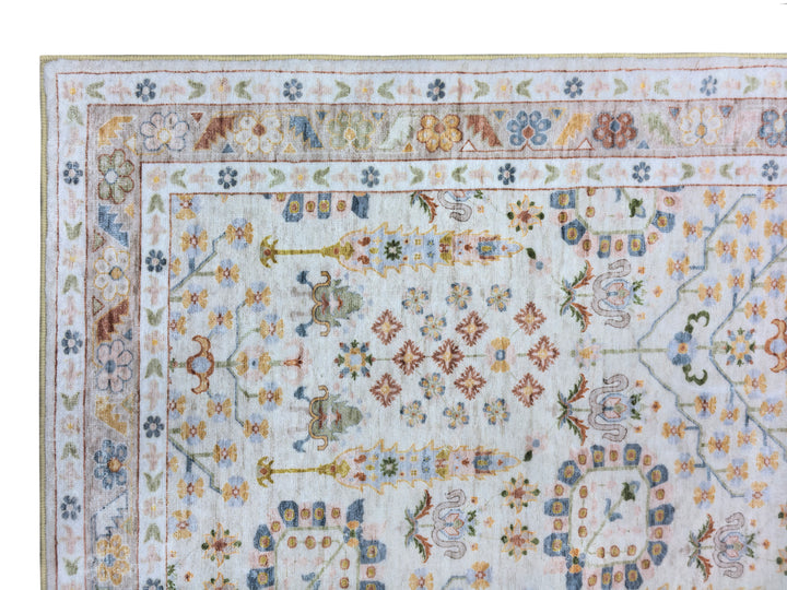 Hamilton Multicoloured Distressed Machine Washable Rug