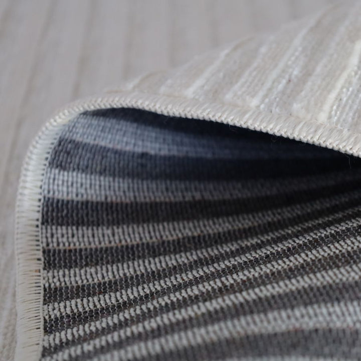 Seoul Grey Striped Indoor Outdoor rug