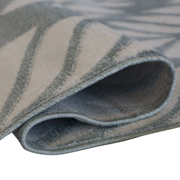 Dibang Aqua Light Green and Cream Indoor Outdoor Large Rug