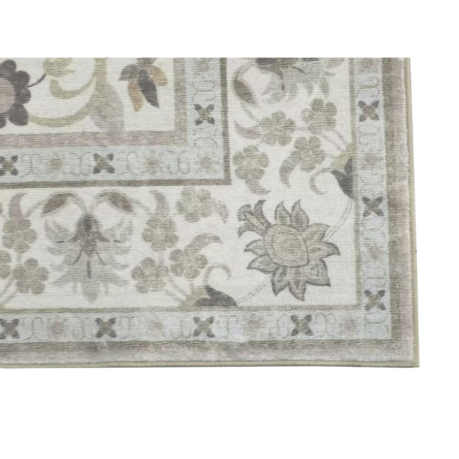 Dhruv Multicoloured Distressed Machine Washable Rug