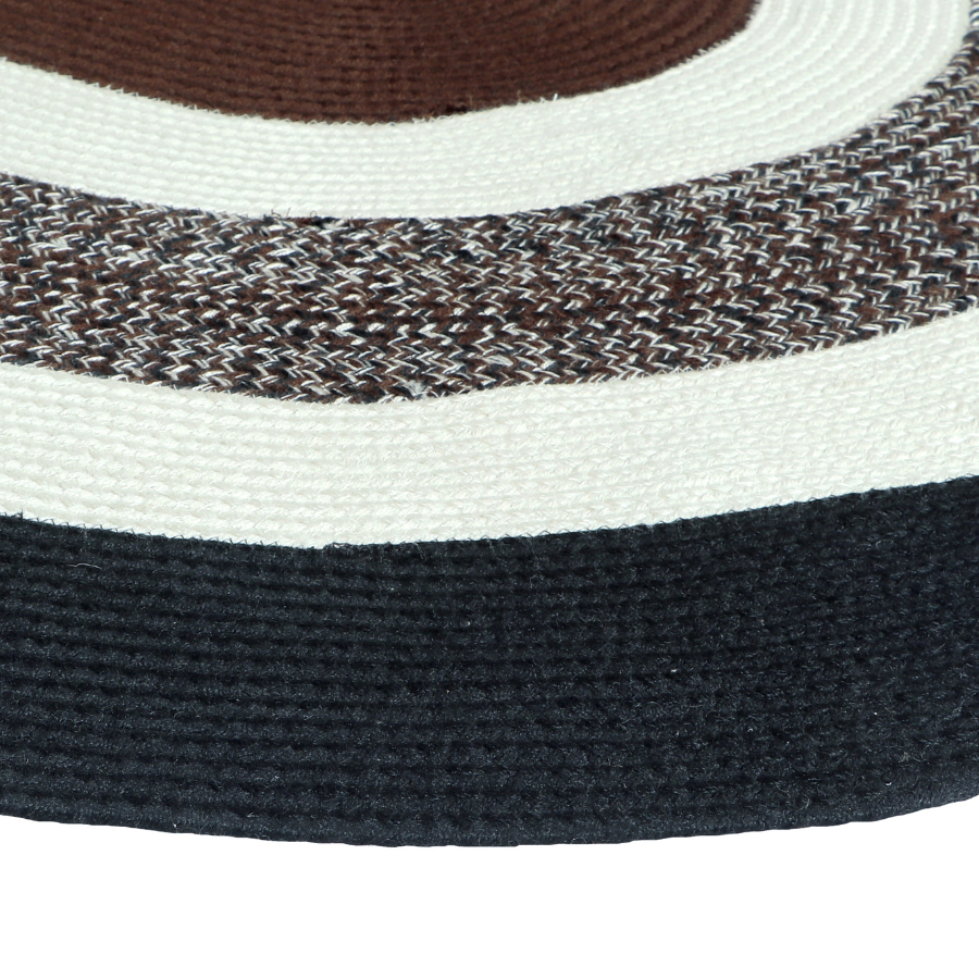 Side view of Churchill oval rug – natural jute – 150x240 cm – rustic decor – buy online in Australia