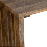 Detail view of Brera matte black finish console table – 110x30cm – Australia