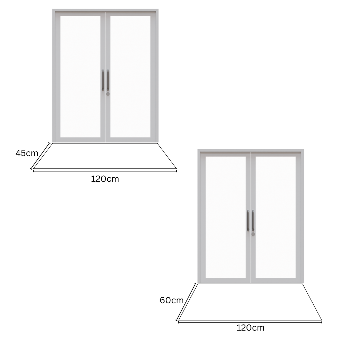 Beige runner mats set 45x120 cm and 60x120 cm – floor protection mats – buy online in Australia