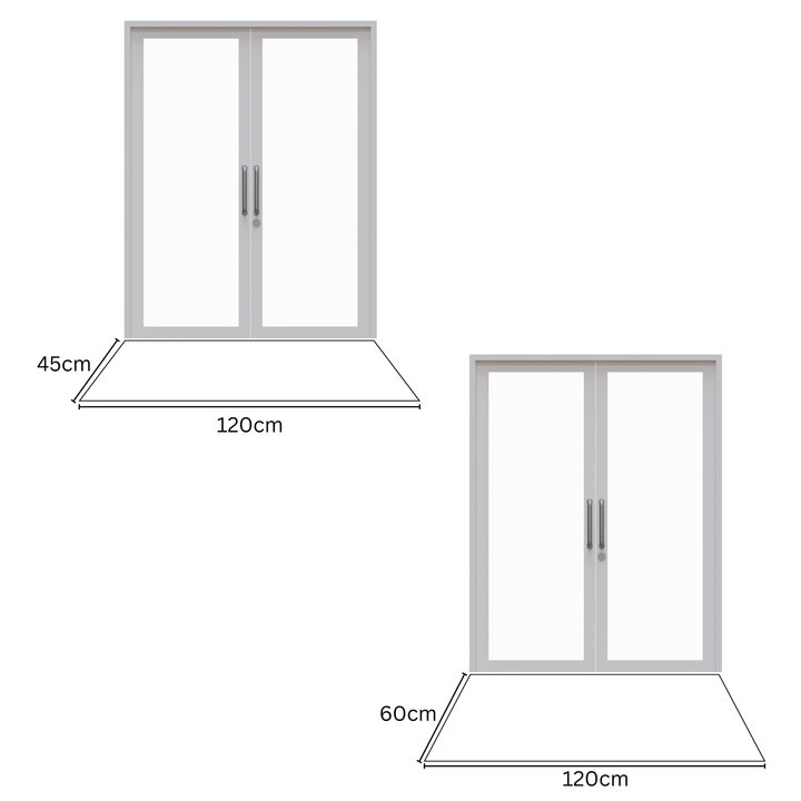 Beige runner mats set 45x120 cm and 60x120 cm – floor protection mats – buy online in Australia