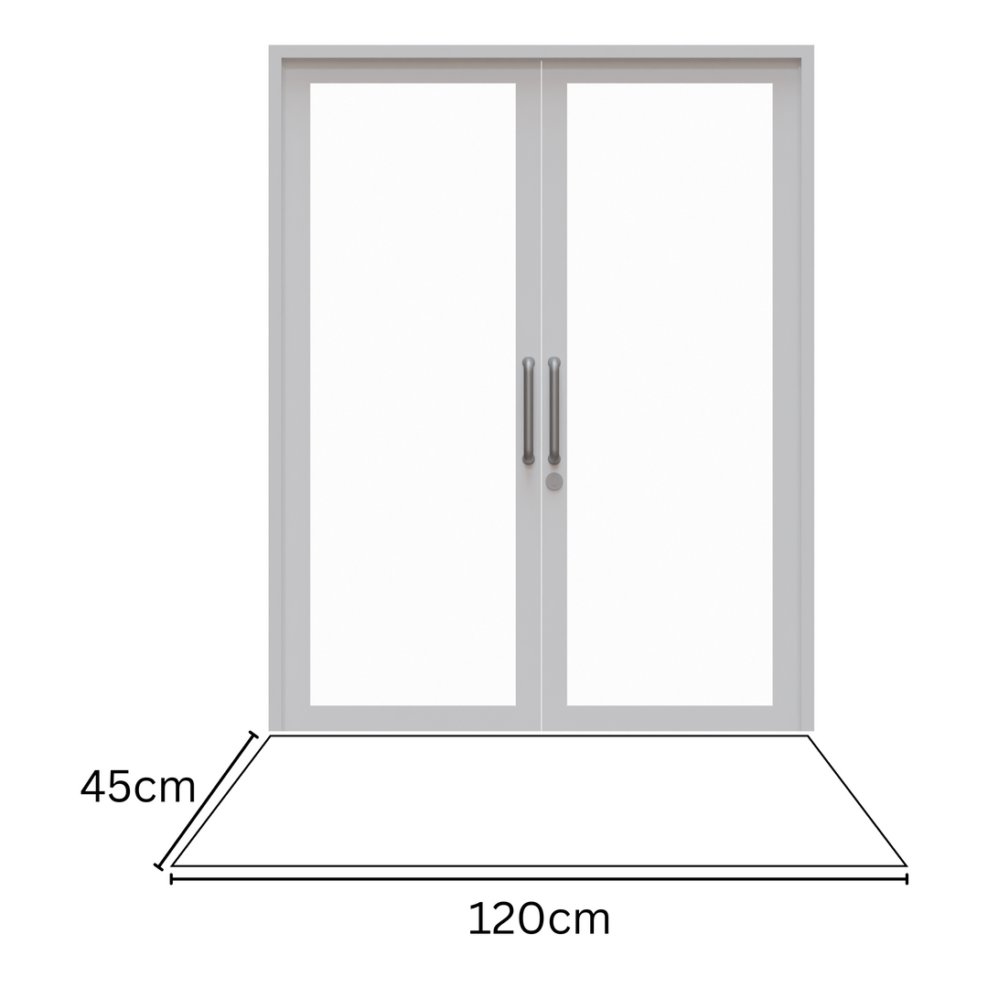 Rectangular floor mat 45x120 cm – hallway runner in beige tones – shop floor mats online in Australia