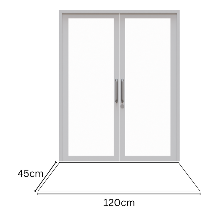 Rectangular floor mat 45x120 cm – hallway runner in beige tones – shop floor mats online in Australia