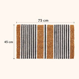 Nui Striped Coastal Coir Doormat - Fab Habitat , Doormats, 