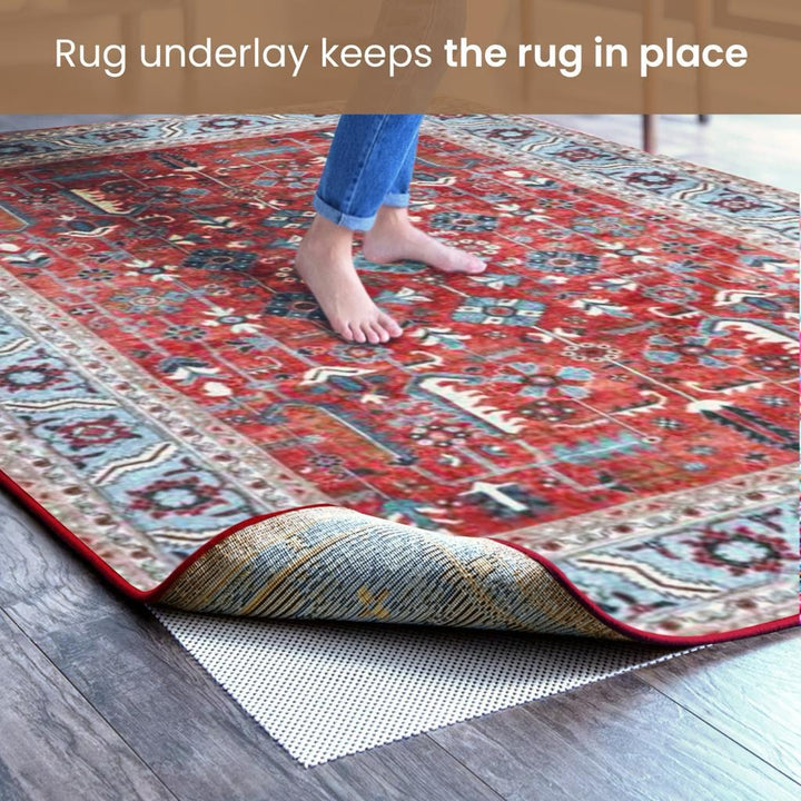 Ivory Anti Slip Rug Underlay (70 cm x 280 cm) - Fab Habitat , Rug Underlay, [product_size],
