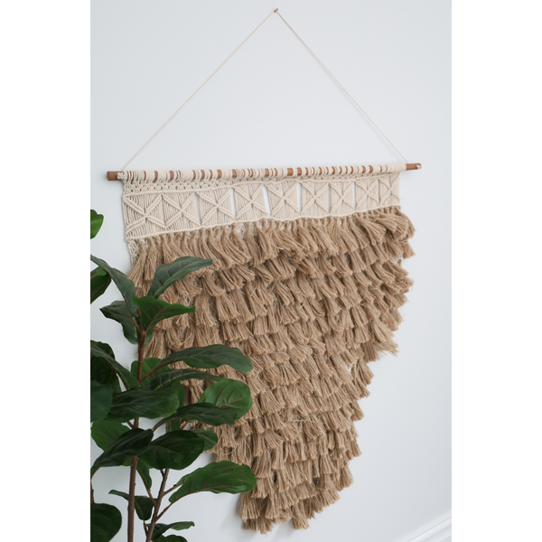 Ringmo macrame wall hanging with jute fringes – Buy online in Australia