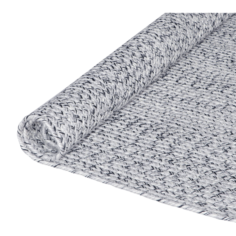 Flatlay of Tula Grey Rug – Minimalist Modern Rug – Buy in Australia