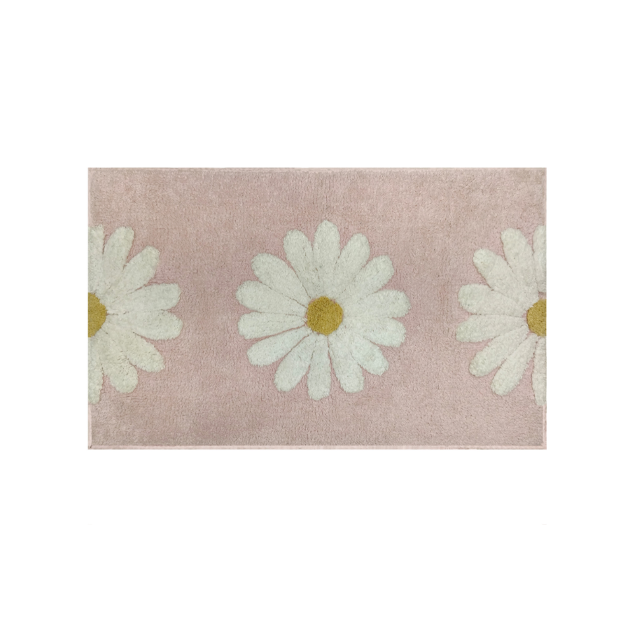 50x80cm Woodcliff Pink 100% Bathroom Mats