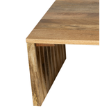 Brera Natural Wooden Slatted Coffee Table