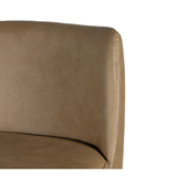 Brasov Leather Upholstered Barstool with Backrest
